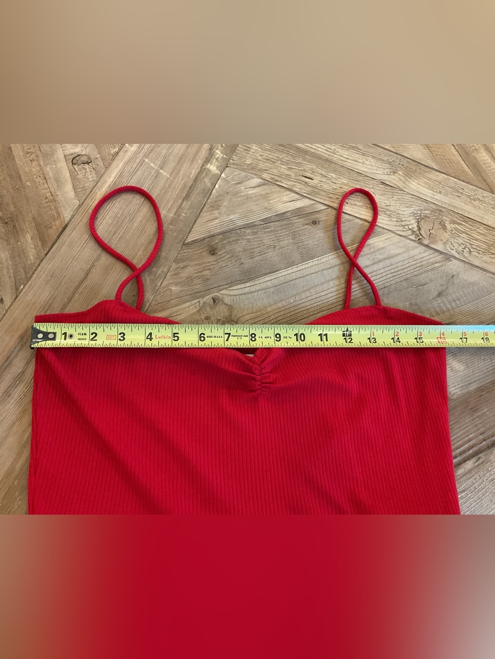 Reformation Red Ribbed Ruched Sweetheart Maxi Dress‎ - Picture 8 of 8
